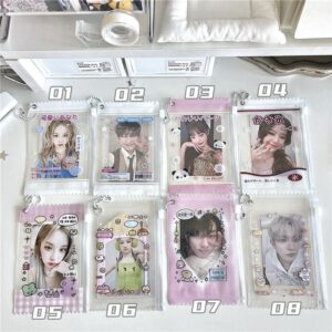 Kawaii Animal Candy Bag Photocard Holder Keychain - PVC Card Case - ArtGalleryZen