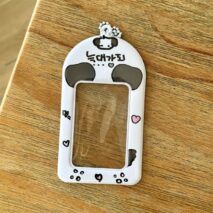 Kawaii Animal Photocard Holder Keychain - PVC Card Organizer Pouch - ArtGalleryZen