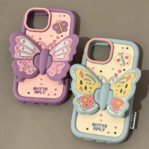 Kawaii Butterfly iPhone Case - ArtGalleryZen