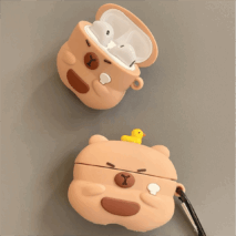 Kawaii Capybara Duck Silicone AirPods Earphone Case - ArtGalleryZen