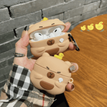 Kawaii Capybara Duck Silicone AirPods Earphone Case - ArtGalleryZen
