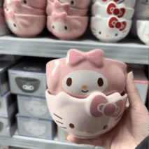 Kawaii Cartoon Ceramic Bowl - ArtGalleryZen