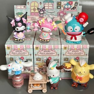 Kawaii Cartoon Characters Roller Skating Restaurant Series Blind Box - ArtGalleryZen