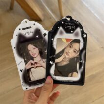 Kawaii Cat Paw Photocard Holder Keychain - Cute Kpop Card Display Bag - ArtGalleryZen