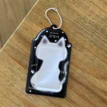 Kawaii Cat Paw Photocard Holder Keychain - Cute Kpop Card Display Bag - ArtGalleryZen