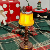 Kawaii Cherry Pudding Night Light - ArtGalleryZen