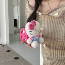 Kawaii Hello Kitty backpack Plush AirPods Earphone Case - ArtGalleryZen