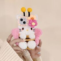 Kawaii Hello Kitty Bee Plush iPhone Case - ArtGalleryZen