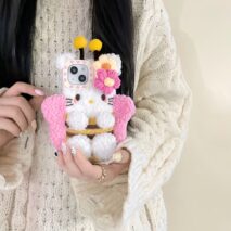 Kawaii Hello Kitty Bee Plush iPhone Case - ArtGalleryZen