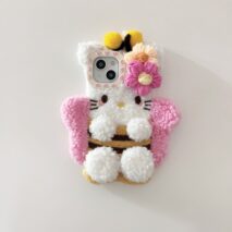 Kawaii Hello Kitty Bee Plush iPhone Case - ArtGalleryZen