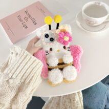Kawaii Hello Kitty Bee Plush iPhone Case - ArtGalleryZen