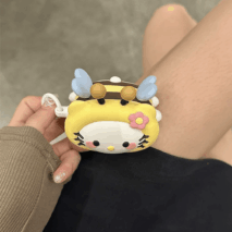 Kawaii Hello Kitty Bee Silicone AirPods Earphone Case - ArtGalleryZen