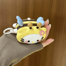 Kawaii Hello Kitty Bee Silicone AirPods Earphone Case - ArtGalleryZen