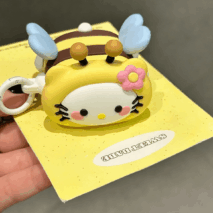 Kawaii Hello Kitty Bee Silicone AirPods Earphone Case - ArtGalleryZen