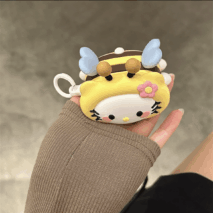 Kawaii Hello Kitty Bee Silicone AirPods Earphone Case - ArtGalleryZen