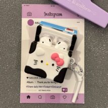 Kawaii Hello Kitty Milk AirPods Earphone Case With Charm - ArtGalleryZen