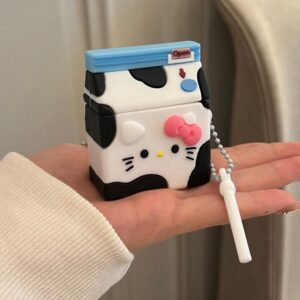 Kawaii Hello Kitty Milk AirPods Earphone Case With Charm - ArtGalleryZen