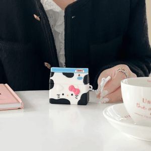 Kawaii Hello Kitty Milk AirPods Earphone Case With Charm - ArtGalleryZen