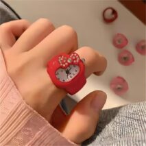 Kawaii Hello Kitty Watch Ring - ArtGalleryZen