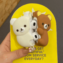 Kawaii Hugging Rilakkuma AirPods Earphone Case - ArtGalleryZen