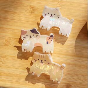 Kawaii Kitten Acetate Acrylic Hair Claw Hair Clip - ArtGalleryZen
