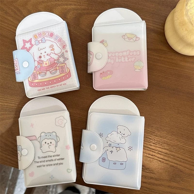 Kawaii Kitten Puppy Letter Kpop 3 Inch Mini Photocard Album - ArtGalleryZen