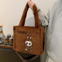 Kawaii Labubu Plush Shoulder Crossbody Bag - ArtGalleryZen