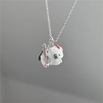 Kawaii Magnetic Toy Crane Hello Kitty Necklace - ArtGalleryZen