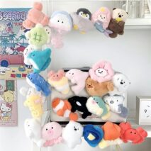 Kawaii Marine Animal Plush Fridge Magnets - ArtGalleryZen