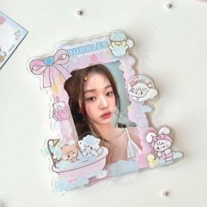 Kawaii Mikko Kpop Acrylic Photocard Holder - ArtGalleryZen