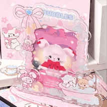 Kawaii Mikko Kpop Acrylic Photocard Holder - ArtGalleryZen