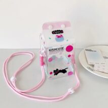 Kawaii Milk Carton Clear Display Bag - Crossbody Doll Holder Purse - ArtGalleryZen