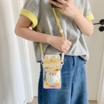 Kawaii Milk Carton Clear Display Bag - Crossbody Doll Holder Purse - ArtGalleryZen