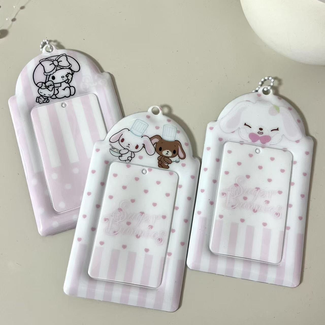 Kawaii My Melody Sugarbunnies Kpop Keychain Photocard Holder - ArtGalleryZen