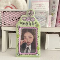 Kawaii Pastel Animal Keychain Photocard Holder - Cute Card Display - ArtGalleryZen
