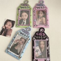 Kawaii Pastel Animal Keychain Photocard Holder - Cute Card Display - ArtGalleryZen
