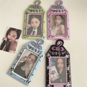 Kawaii Pastel Animal Keychain Photocard Holder - Cute Card Display - ArtGalleryZen