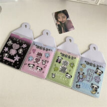 Kawaii Pastel Animal Keychain Photocard Holder - Cute Card Display - ArtGalleryZen