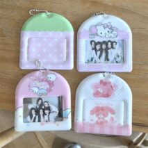Kawaii Pastel Cartoon Photocard Holder Keychain - Cute Style - ArtGalleryZen