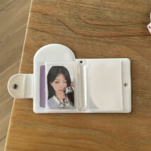 Kawaii Pastel Pink Bunny Seal 3 Inch Mini Photocard Album Holder - ArtGalleryZen