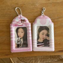 Kawaii Photocard Holder Keychain - Cute Angel Wing Card Display Bag - ArtGalleryZen