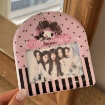 Kawaii Photocard Holder Keychain - Cute Pastel Bunny Card Display Bag - ArtGalleryZen