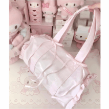 Kawaii Pink Polka Dot Display Bag | Photocard Holder Crossbody Bag - ArtGalleryZen