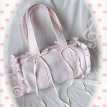 Kawaii Pink Polka Dot Display Bag | Photocard Holder Crossbody Bag - ArtGalleryZen