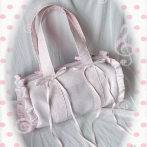 Kawaii Pink Polka Dot Display Bag | Photocard Holder Crossbody Bag - ArtGalleryZen