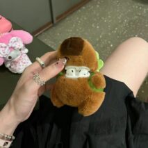 Kawaii Plush Capybara AirPods Earphone Case - ArtGalleryZen