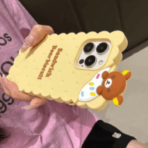 Kawaii Rilakkuma Cookie Silicone iPhone Case - ArtGalleryZen