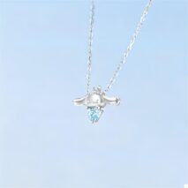 Kawaii Sanrio Cinnamoroll Crown Heart Necklace - ArtGalleryZen