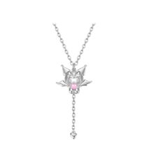 Kawaii Sanrio Cupid Heart Moving Angel Wings Kuromi Necklace - ArtGalleryZen