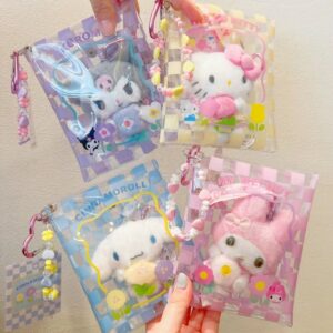 Kawaii Sanrio Doll Storage Kpop Display Keychain Bag - ArtGalleryZen